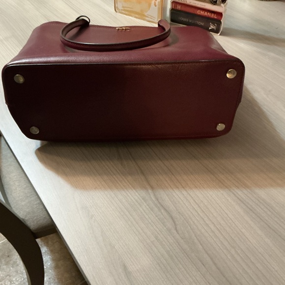 Michael Kors Red Tote Bag with Gold Hardware - Picture 9 of 12